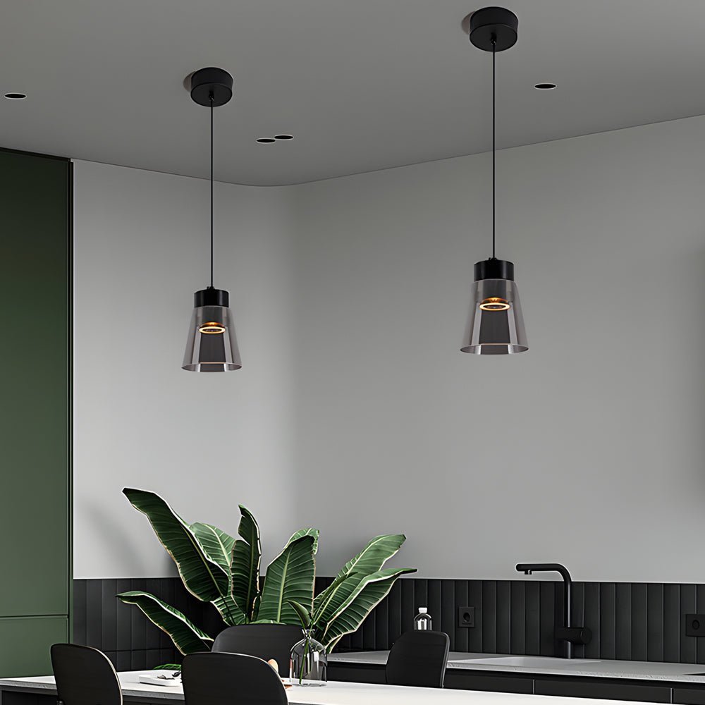 WINDSOR SMOKEY GLASS COVENANT PENDANT LANTERN