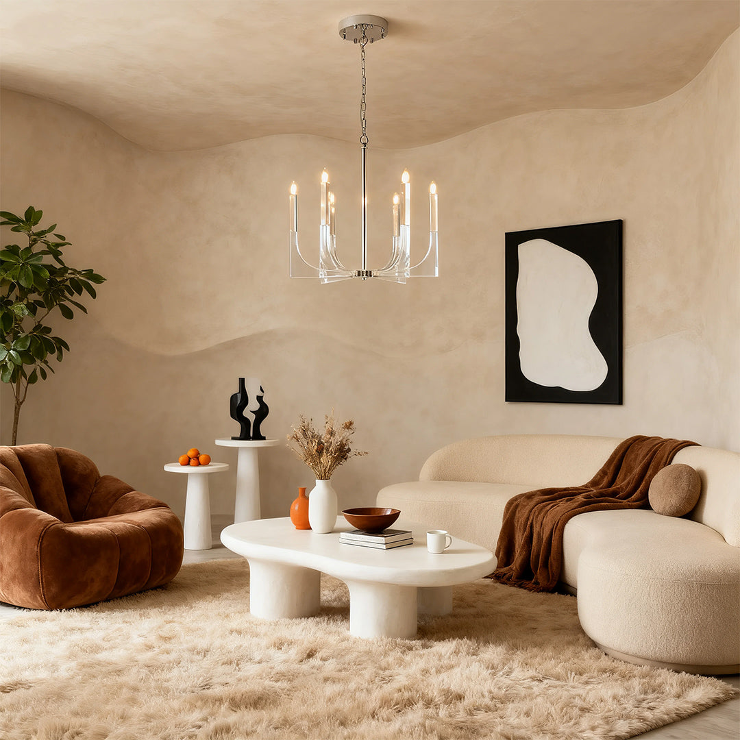 CHARLESTON CRYSTAL GLOBE CEILING LANTERN