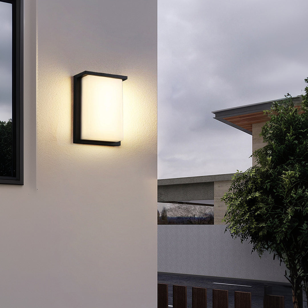 WINTHORPE WEATHERPROOF RECTANGULAR LED WALL LIGHT