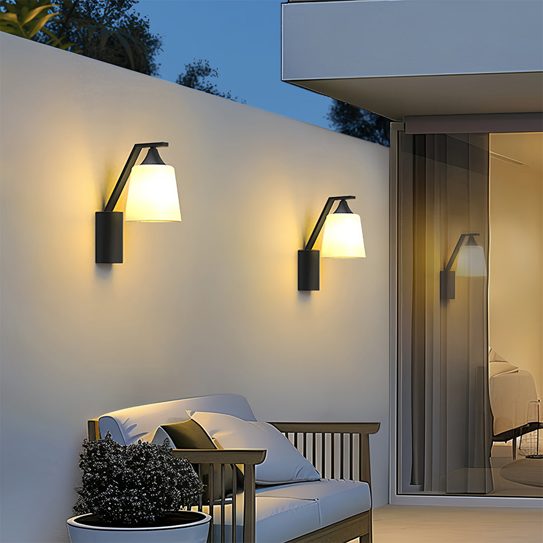 RAVENHURST BLACK IRON OUTDOOR WALL LANTERN
