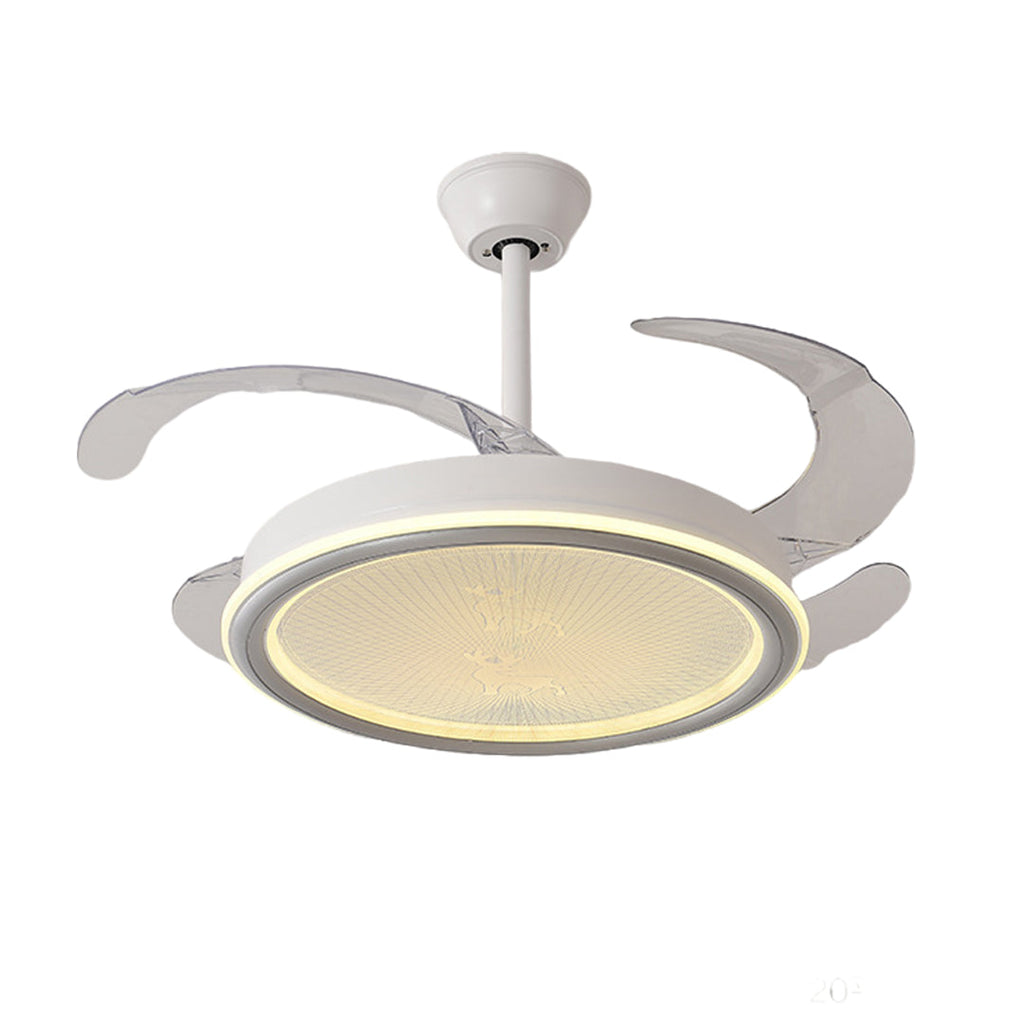 WINTHORPE WHISPERING BREEZE TRANSLUCENT BLADE LIGHTED CEILING FAN