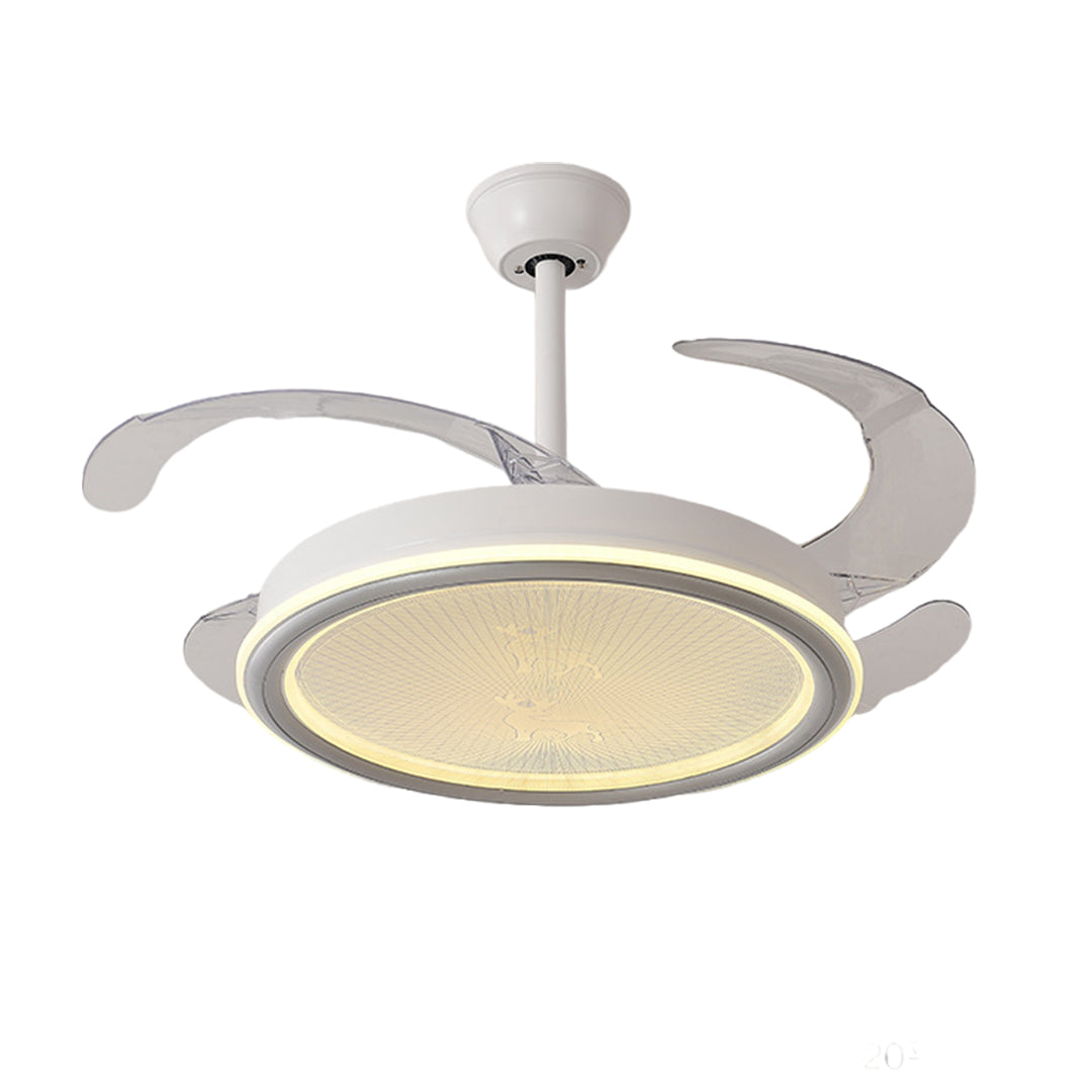 WINTHORPE WHISPERING BREEZE TRANSLUCENT BLADE LIGHTED CEILING FAN