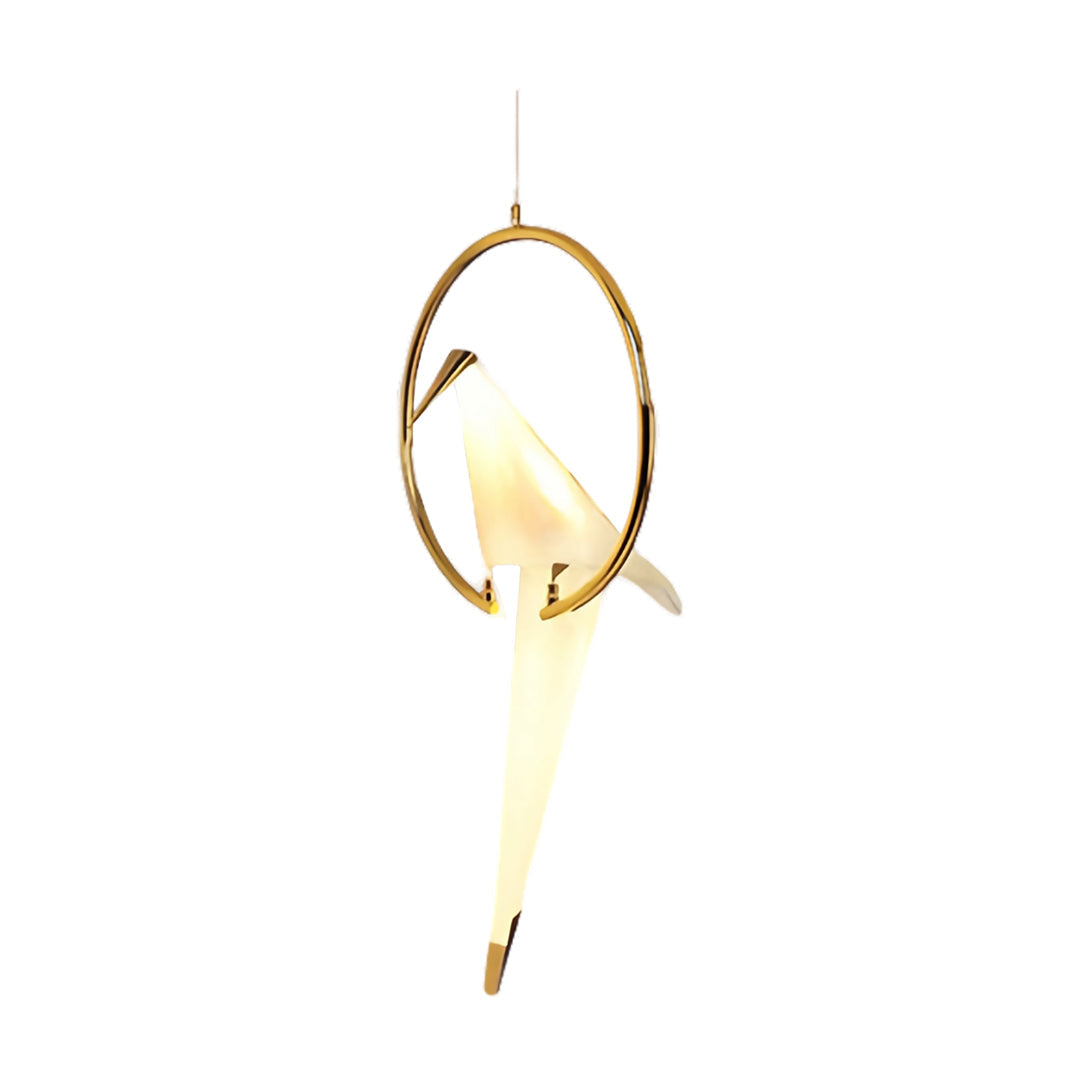 WINDSOR GILDED CRANE WALL LANTERN