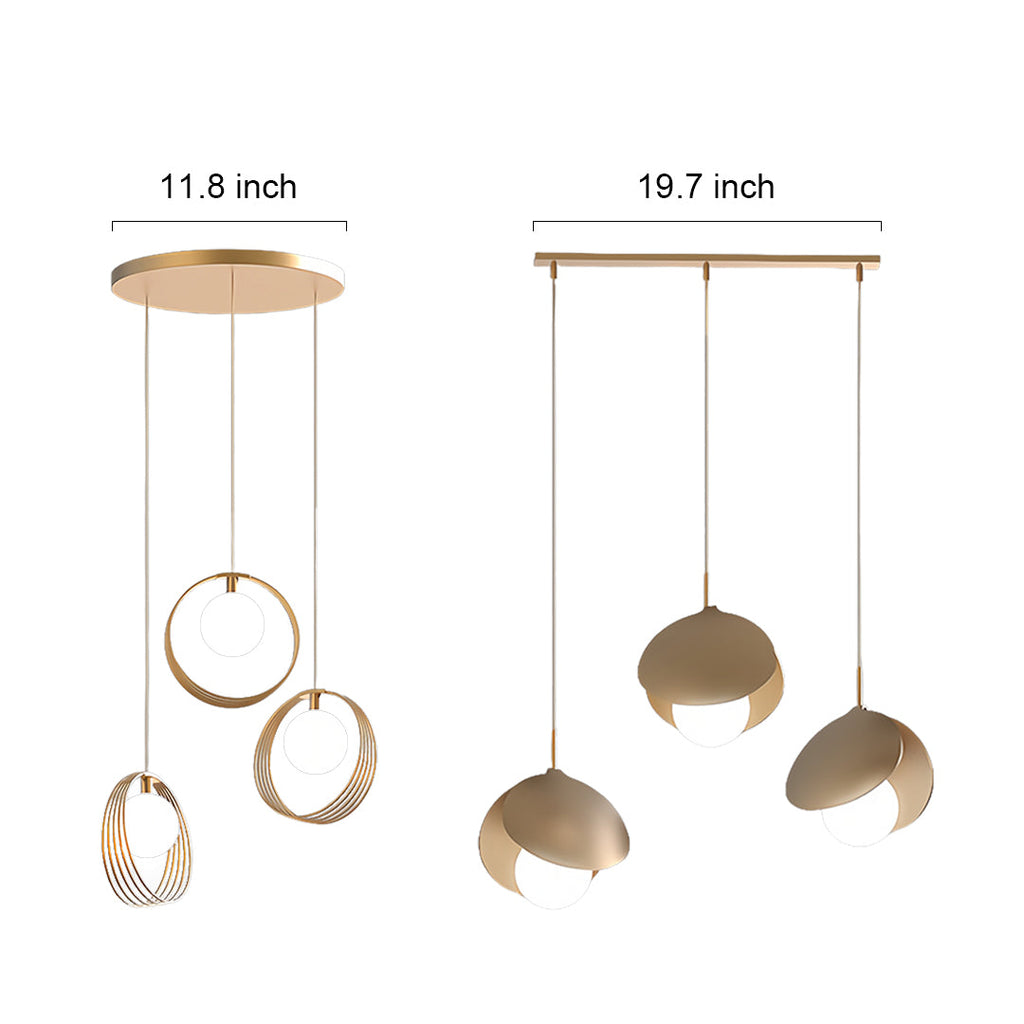 WINTHORPE TRIPLE GLOBE HANGING LUMINAIRE