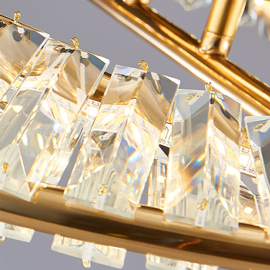 WINTHORPE AURIC CIRCULAR CEILING LAMP WITH CRYSTAL ACCENTS