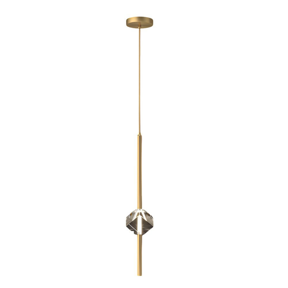 WINTHORPE COPPER CRYSTAL HANGING LAMP WITH DIMMABLE LED