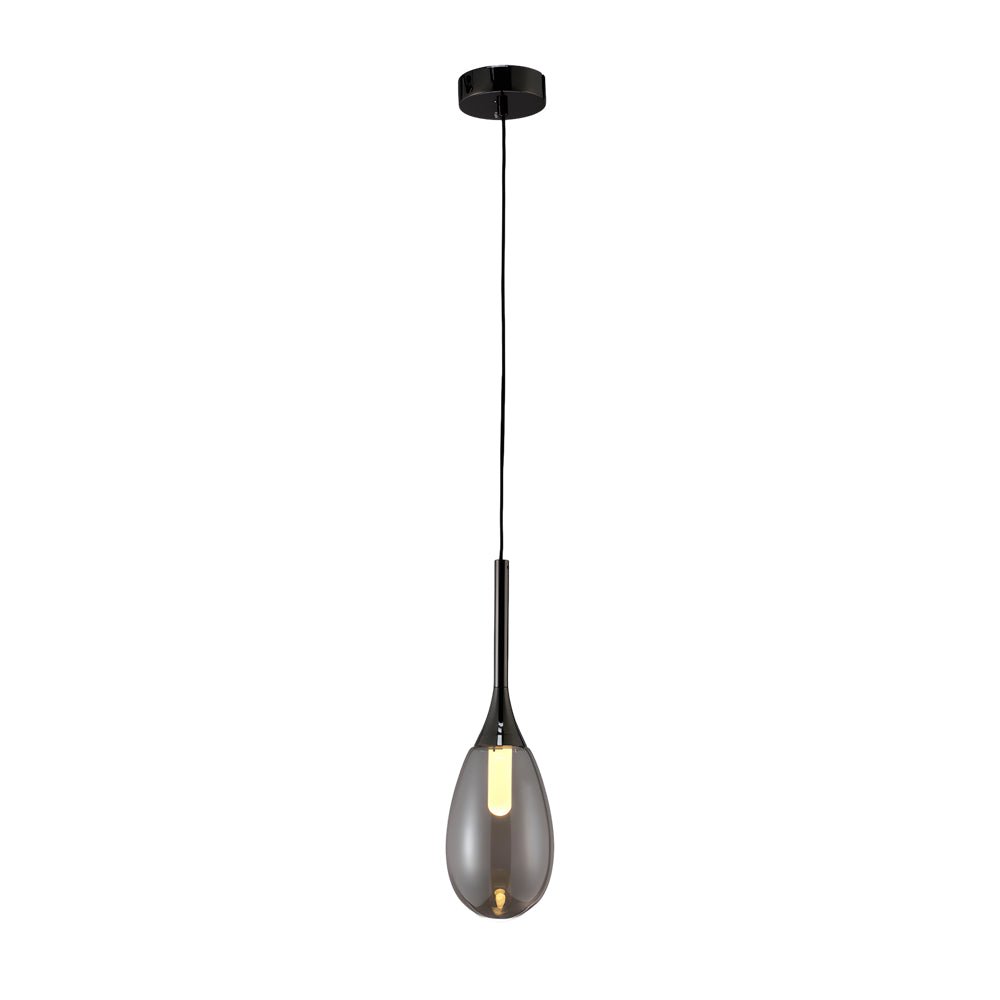 WINDSOR AMBER DROPLET LED PENDANT LIGHT