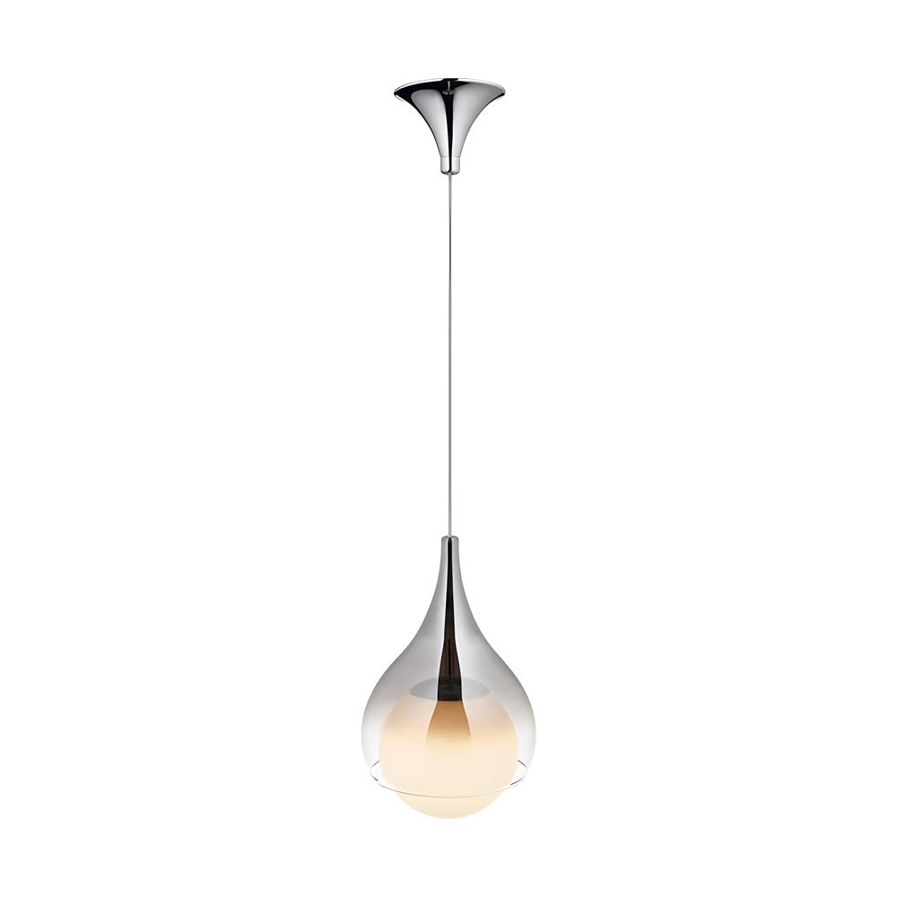 WINTHROP TEARDROP GLASS HANGING LANTERN, HEIGHT-ADJUSTABLE