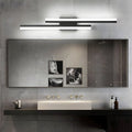 WINDSOR TWIN-ARM LED WALL SCONCE WITH TRIPLE DIMMING - ONYX & AUREATE FINISH