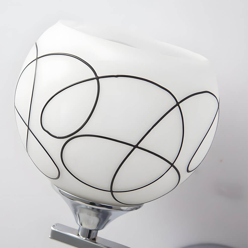 WINTHROP CRYSTAL ORB WALL LANTERN WITH DANGLE ACCENTS