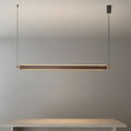 CHELSEA STRAIGHT EDGE BLACK ALUMINUM KITCHEN ISLAND PENDANT