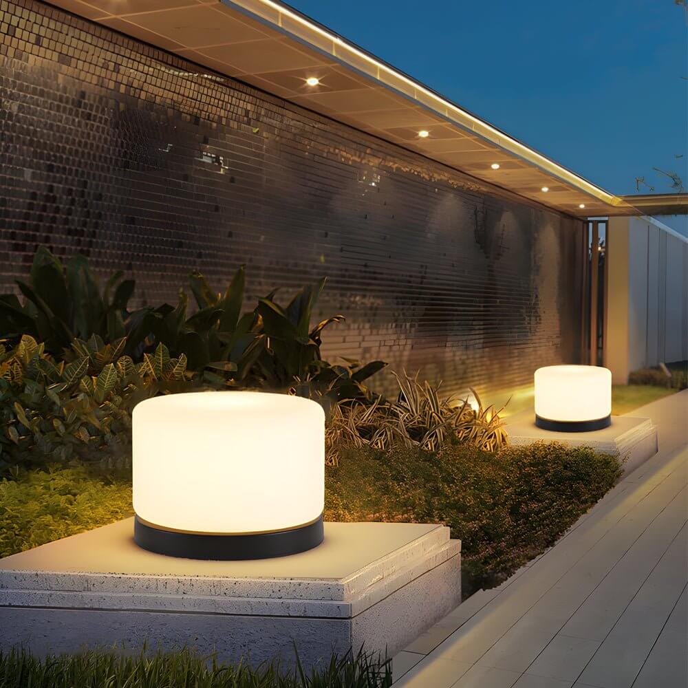 RAVENHURST CIRCULAR LED PILLAR LANTERN WITH DIMMABLE 360° RADIANCE
