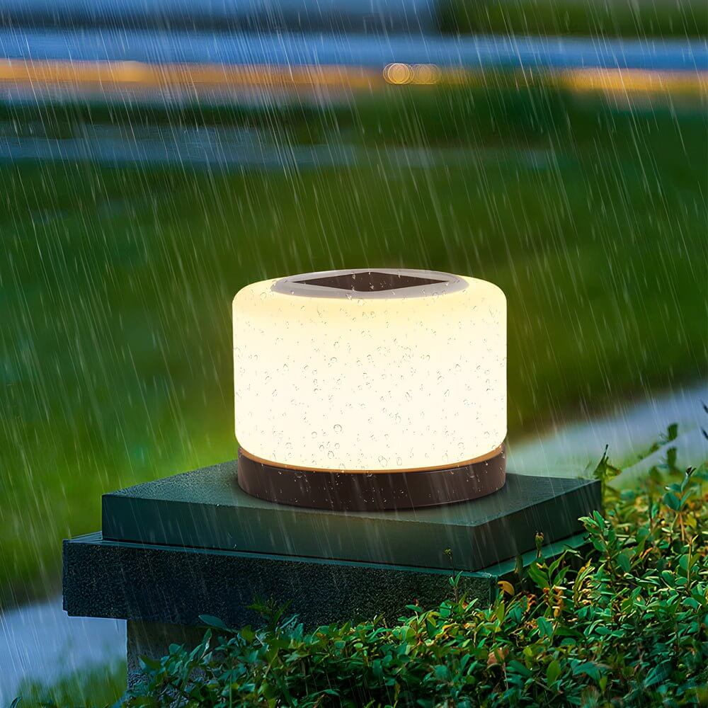 RAVENHURST CIRCULAR LED PILLAR LANTERN WITH DIMMABLE 360° RADIANCE