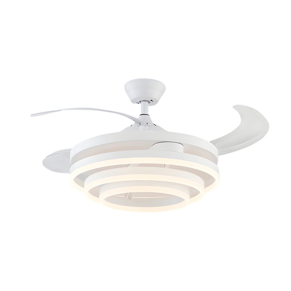 WHITECREST 41" TELESCOPIC CEILING AIR CIRCULATOR WITH INTEGRATED LED ILLUMINATION AND WIRELESS REMOTE