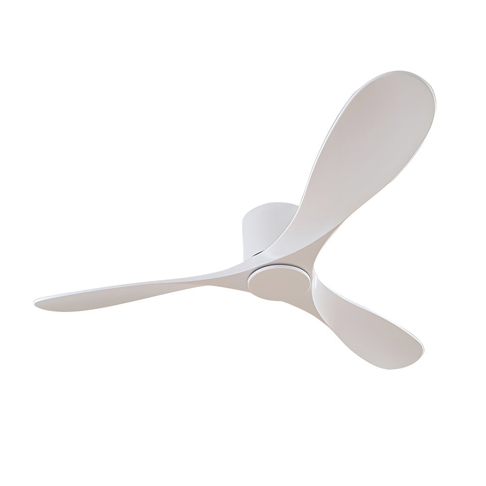 WINTHORPE 52-INCH THREE-BLADE FLUSH MOUNT CEILING FAN IN SNOW WHITE