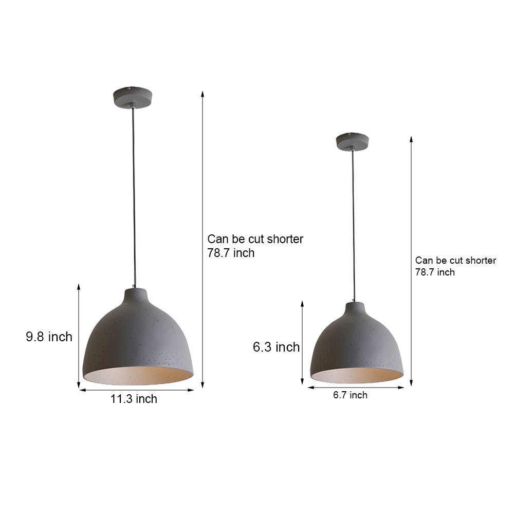 FENWICK RESIN GLOBE HANGING LAMP