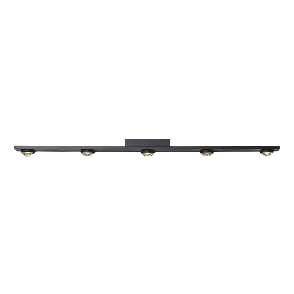 WINTHROP MODERN BLACK ALUMINUM WALL-WASHING LED CEILING LIGHT - 3/4/5-BULB CONFIGURATION