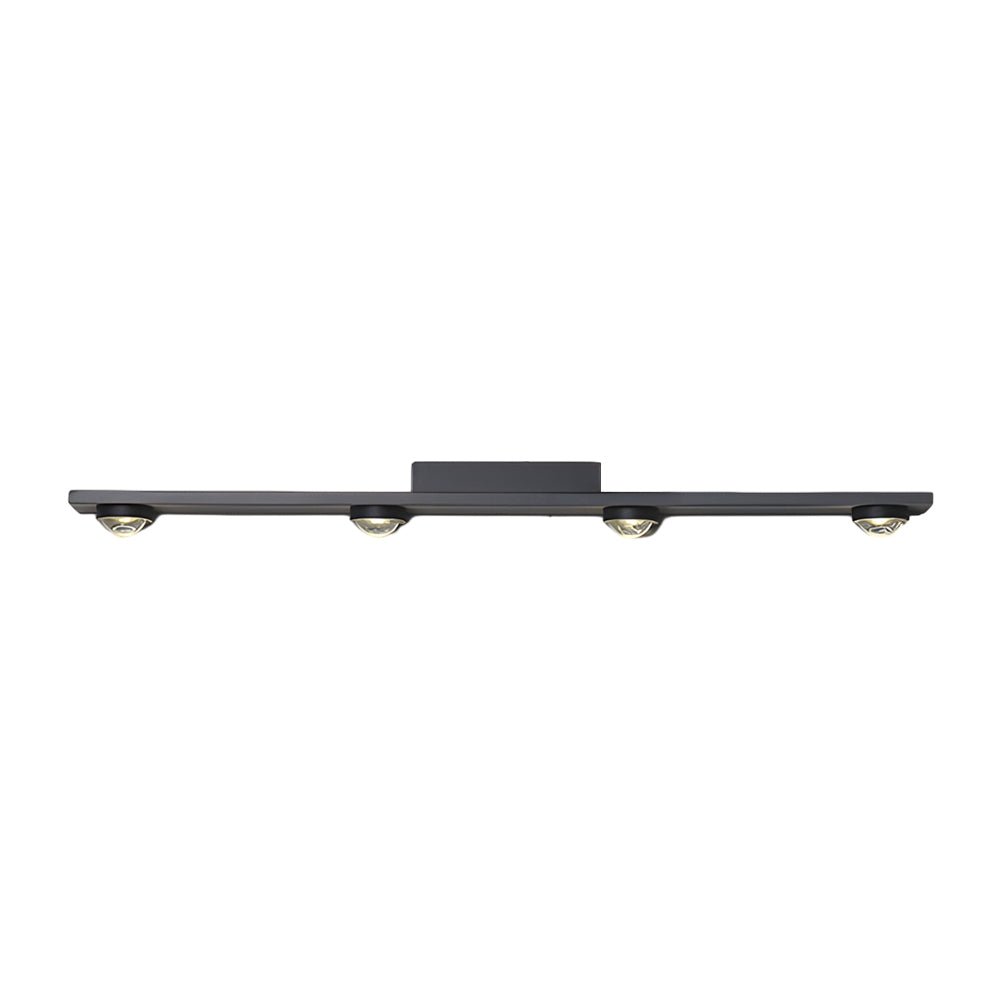 WINTHROP MODERN BLACK ALUMINUM WALL-WASHING LED CEILING LIGHT - 3/4/5-BULB CONFIGURATION