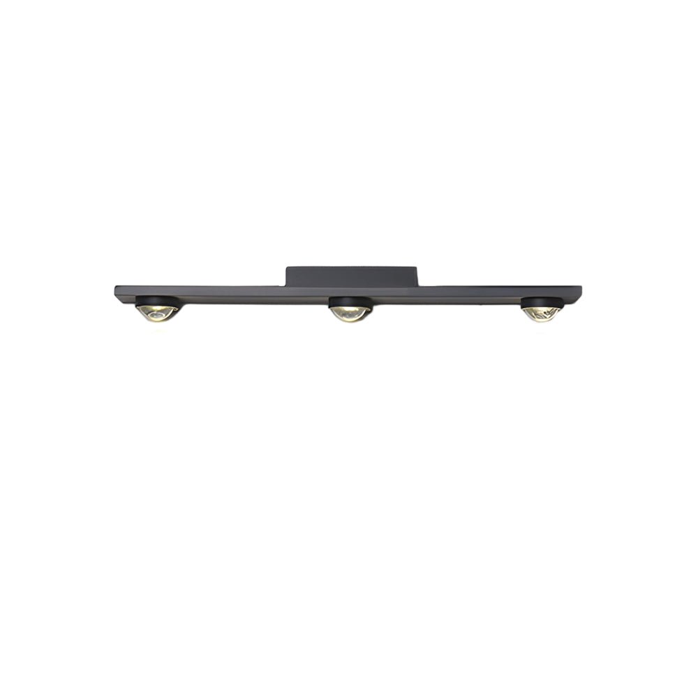 WINTHROP MODERN BLACK ALUMINUM WALL-WASHING LED CEILING LIGHT - 3/4/5-BULB CONFIGURATION