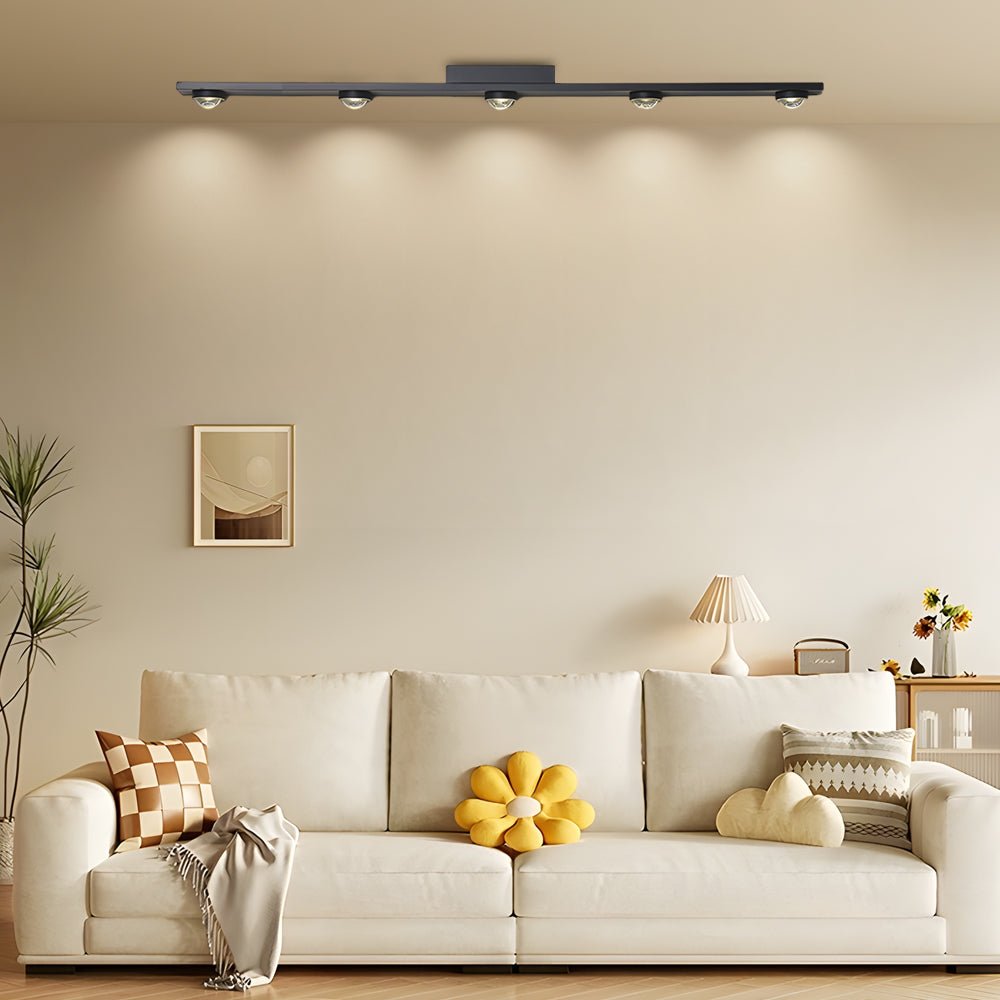WINTHROP MODERN BLACK ALUMINUM WALL-WASHING LED CEILING LIGHT - 3/4/5-BULB CONFIGURATION