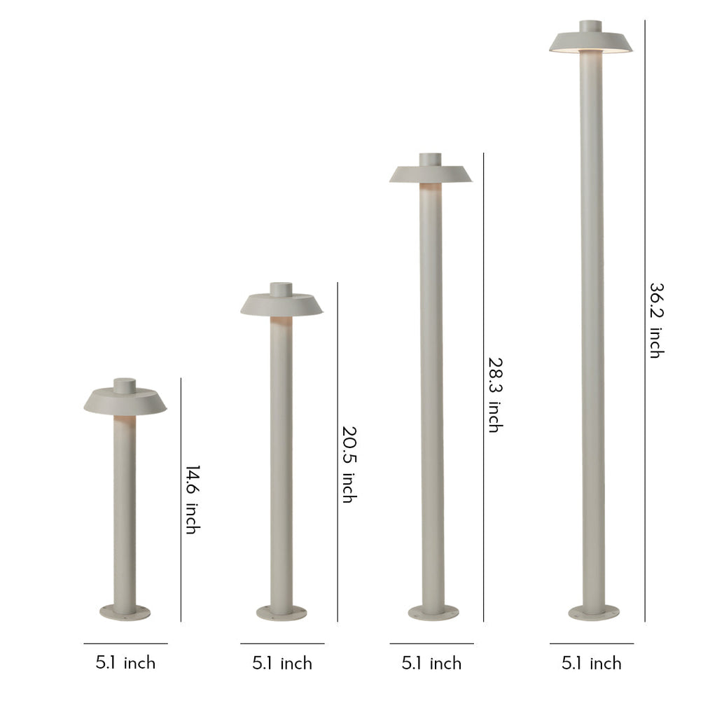 WINDSOR BRIGHT LED PATHWAY LANTERN WITH WATER-RESISTANT ALUMINUM FRAME