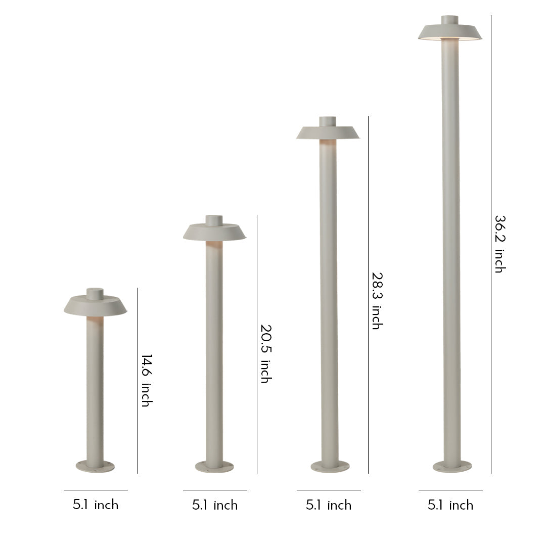 WINDSOR BRIGHT LED PATHWAY LANTERN WITH WATER-RESISTANT ALUMINUM FRAME
