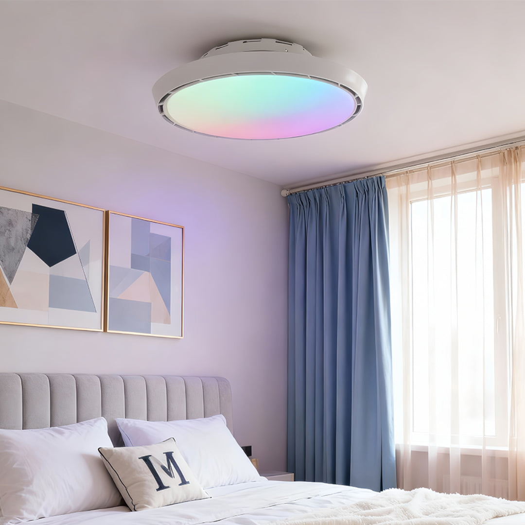 WINDSOR AERO LED CEILING LIGHT WITH DIMMABLE FUNCTION AND LEAFLESS DESIGN