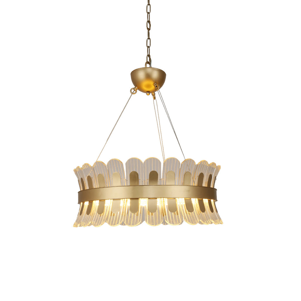 WINTERBORNE GILDED ORB LED CHANDELIER