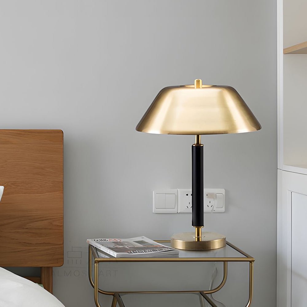 RAVENHALL METAL AND BRASS ILLUMINATION TABLE LANTERN