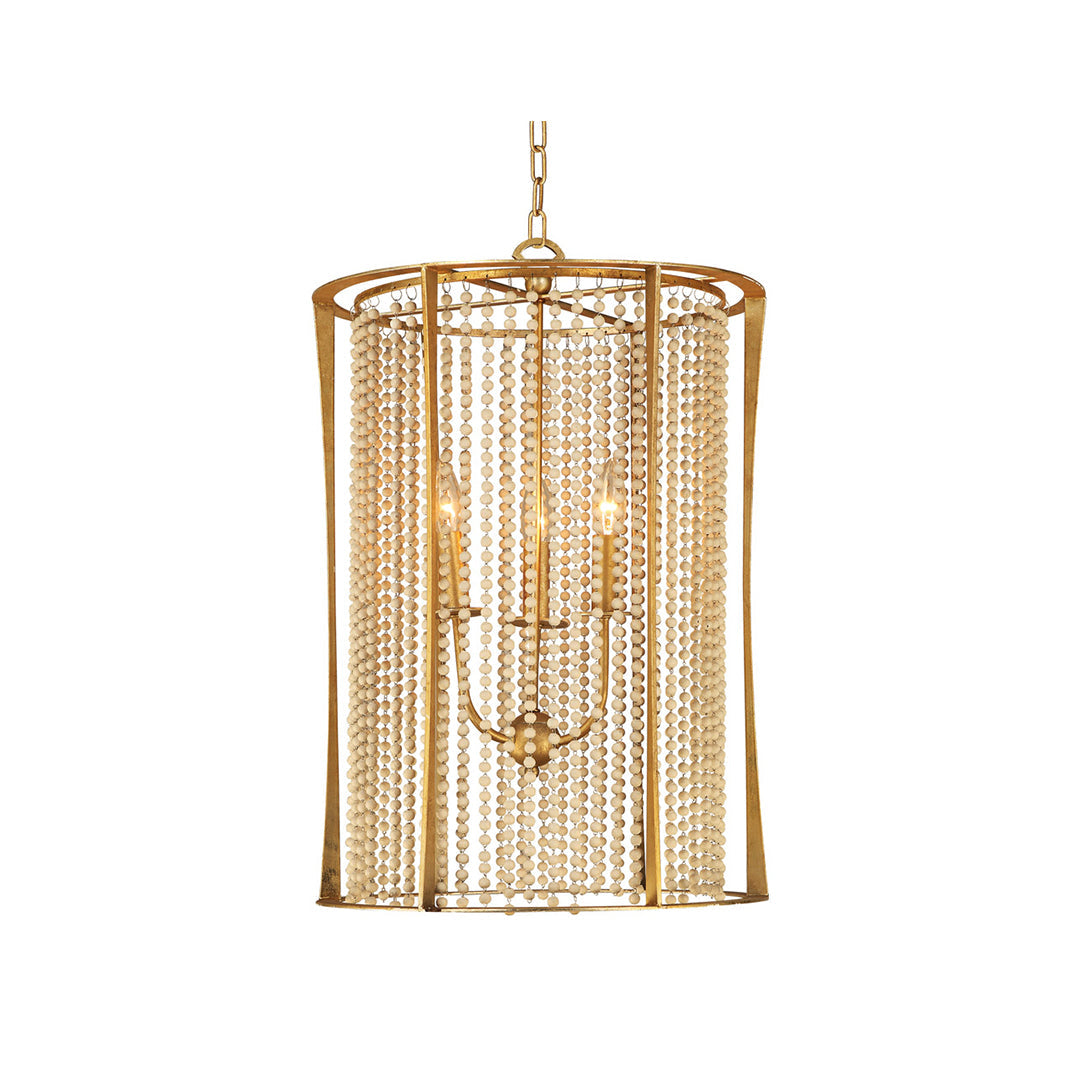 WINTHROP WOODEN BEAD CEILING LANTERN