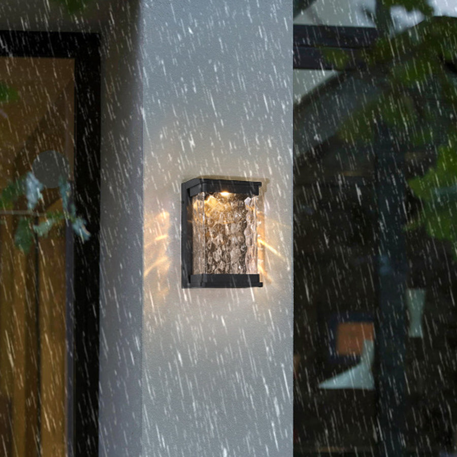 WINDSOR ALUMINUM RECTANGULAR OUTDOOR LIGHTING FIXTURE, WEATHER-RESISTANT