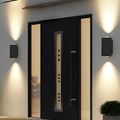 WINCHESTER BLACK WATERPROOF WALL LANTERN WITH ADJUSTABLE BEAM