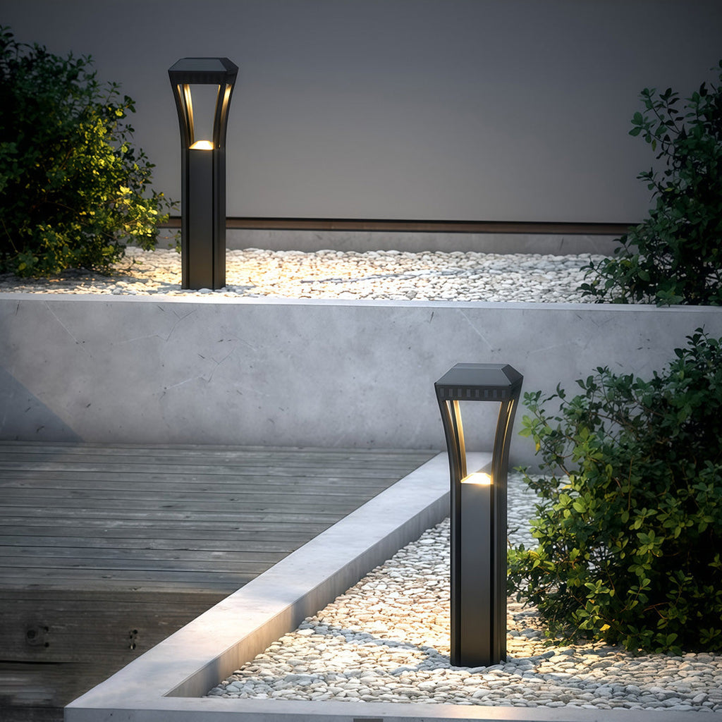 FARNWORTH GEOMETRIC OUTDOOR BOLLARD LUMINAIRE