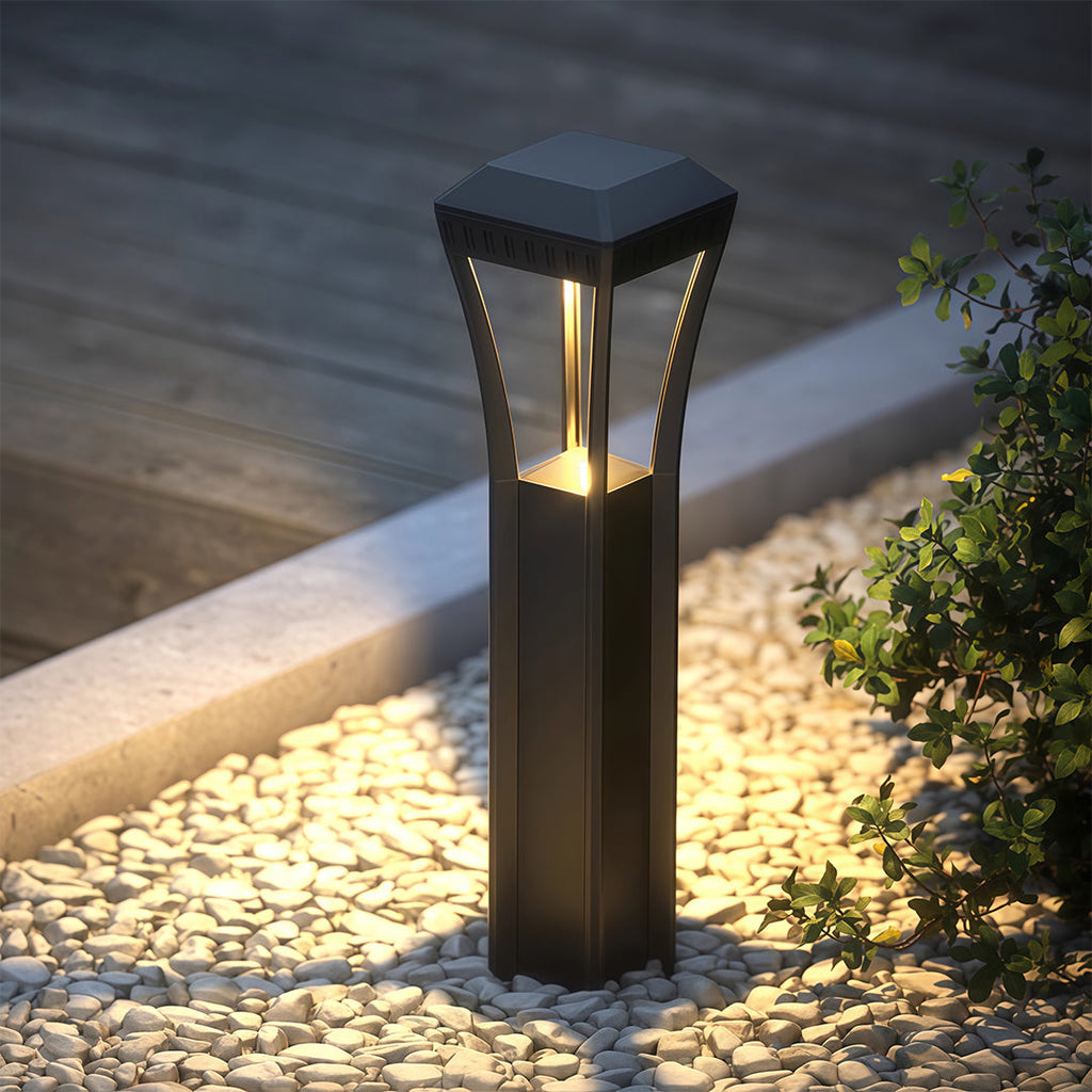 FARNWORTH GEOMETRIC OUTDOOR BOLLARD LUMINAIRE