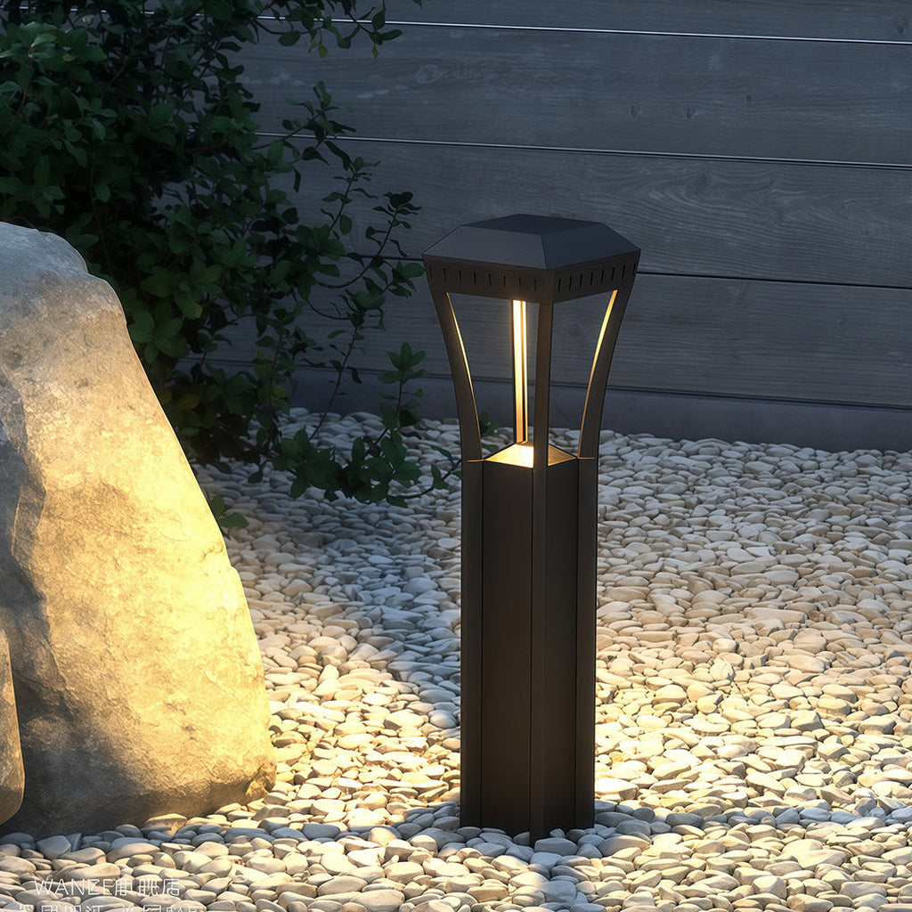 FARNWORTH GEOMETRIC OUTDOOR BOLLARD LUMINAIRE
