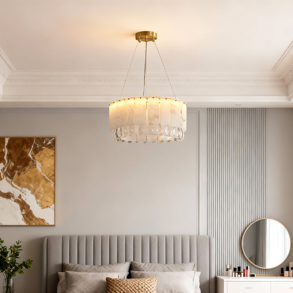 WINDSOR CLOUDSTONE BRASS CEILING LANTERN