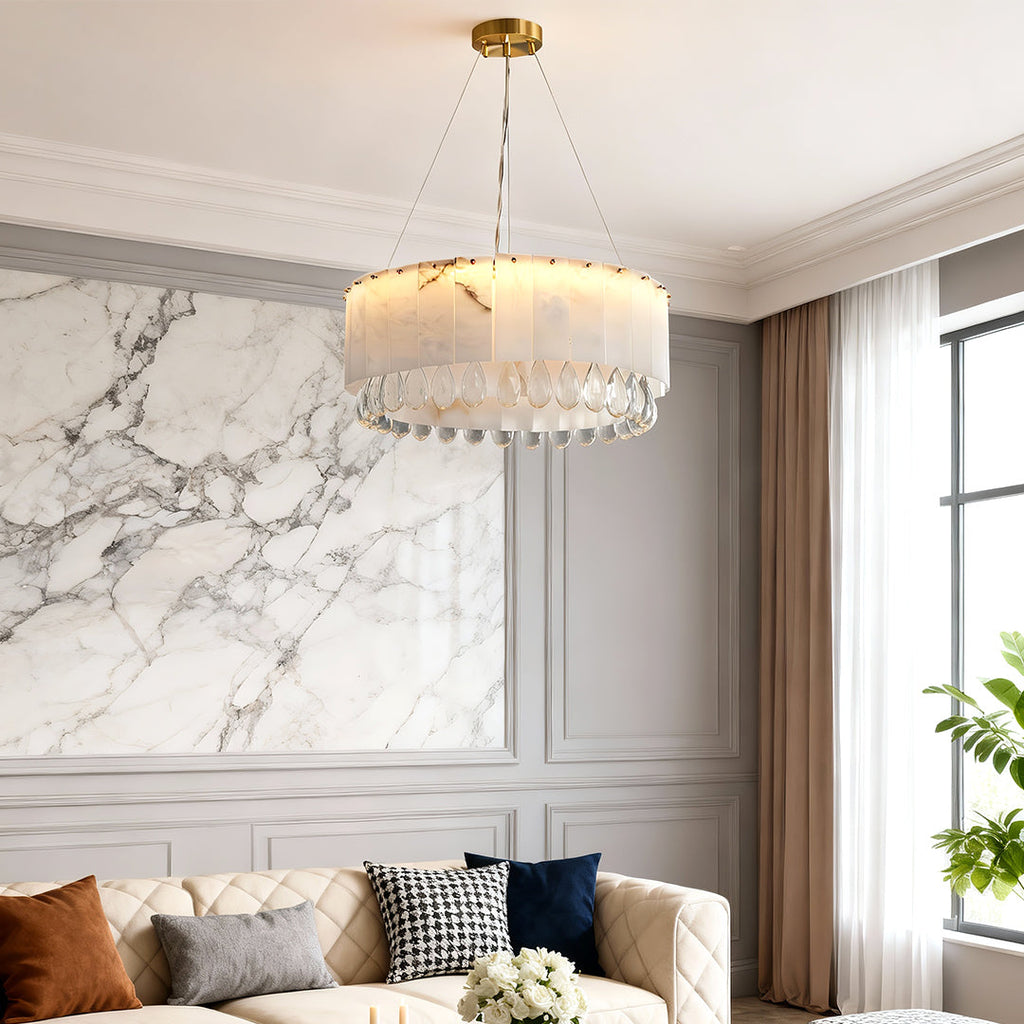 WINDSOR CLOUDSTONE BRASS CEILING LANTERN
