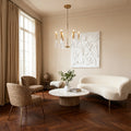 WINDSOR ACRYLIC DOME CHANDELIER, MODERN MINIMALIST CEILING ILLUMINATION