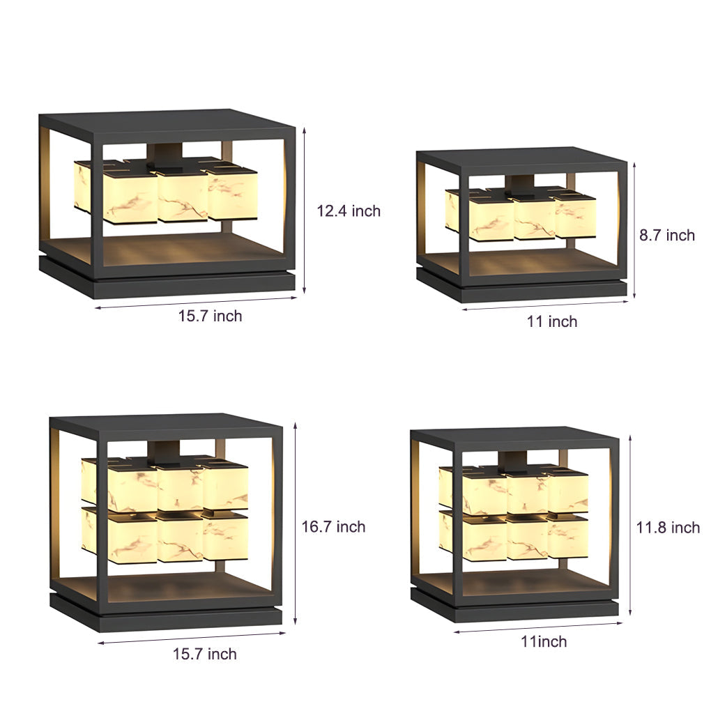 WINDSOR BRICK SQUARE SOLAR LANTERN