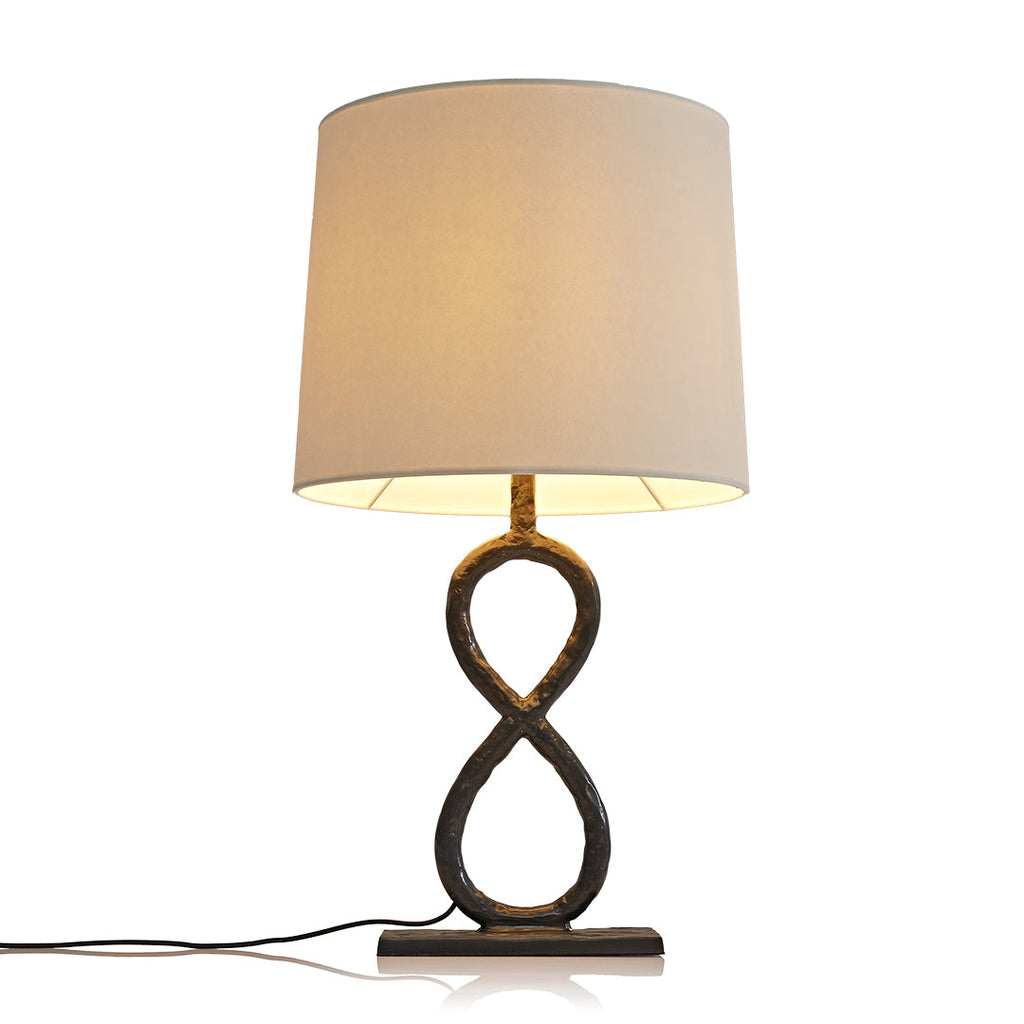 BRAMBLETON BRONZE FABRIC SHADE TABLE LAMP