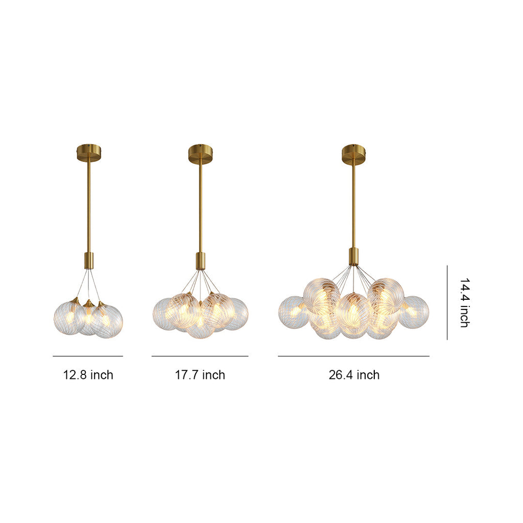 WINTHROP COPPER BUBBLE CEILING LUMINAIRE