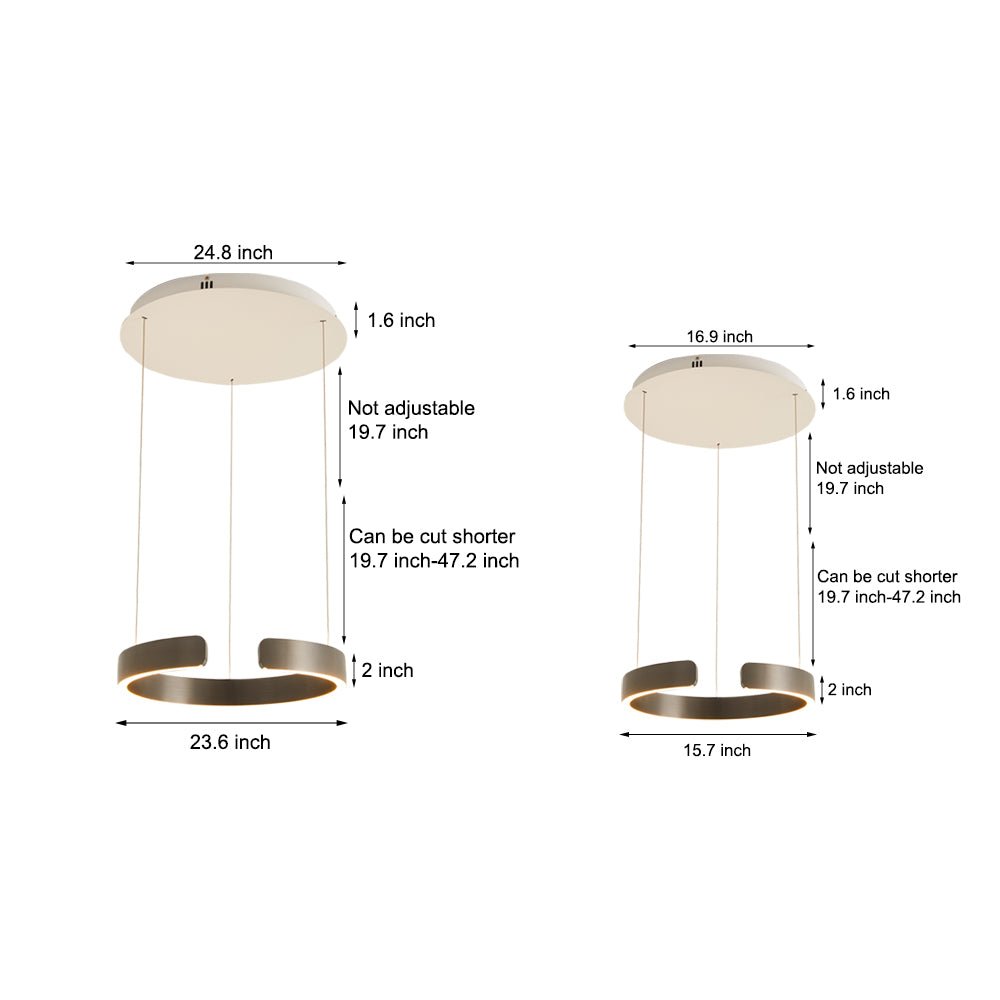 WINDSOR CURVE ADJUSTABLE PENDANT LIGHT