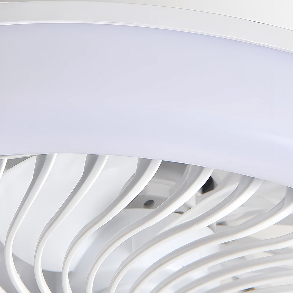 WINDSOR WHIRL LED CEILING LIGHT FAN WITH REMOTE CONTROL AND TRIPLE COLOR DIMMING