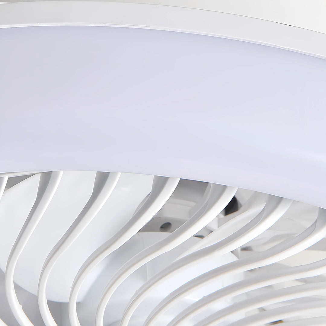 WINDSOR WHIRL LED CEILING LIGHT FAN WITH REMOTE CONTROL AND TRIPLE COLOR DIMMING