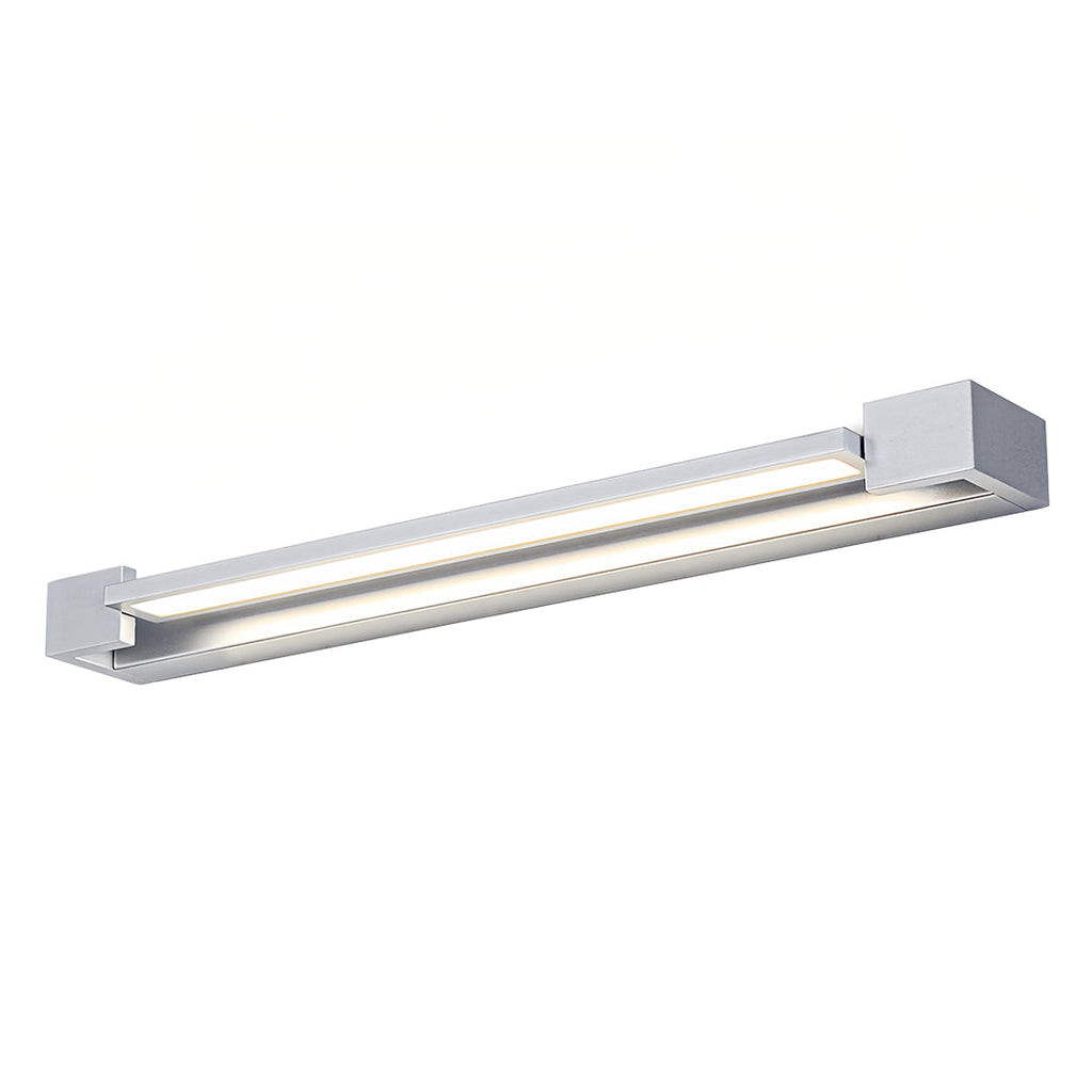 WINTHROP POLISHED CHROME VANITY ILLUMINATOR WITH INTEGRATED MIRROR