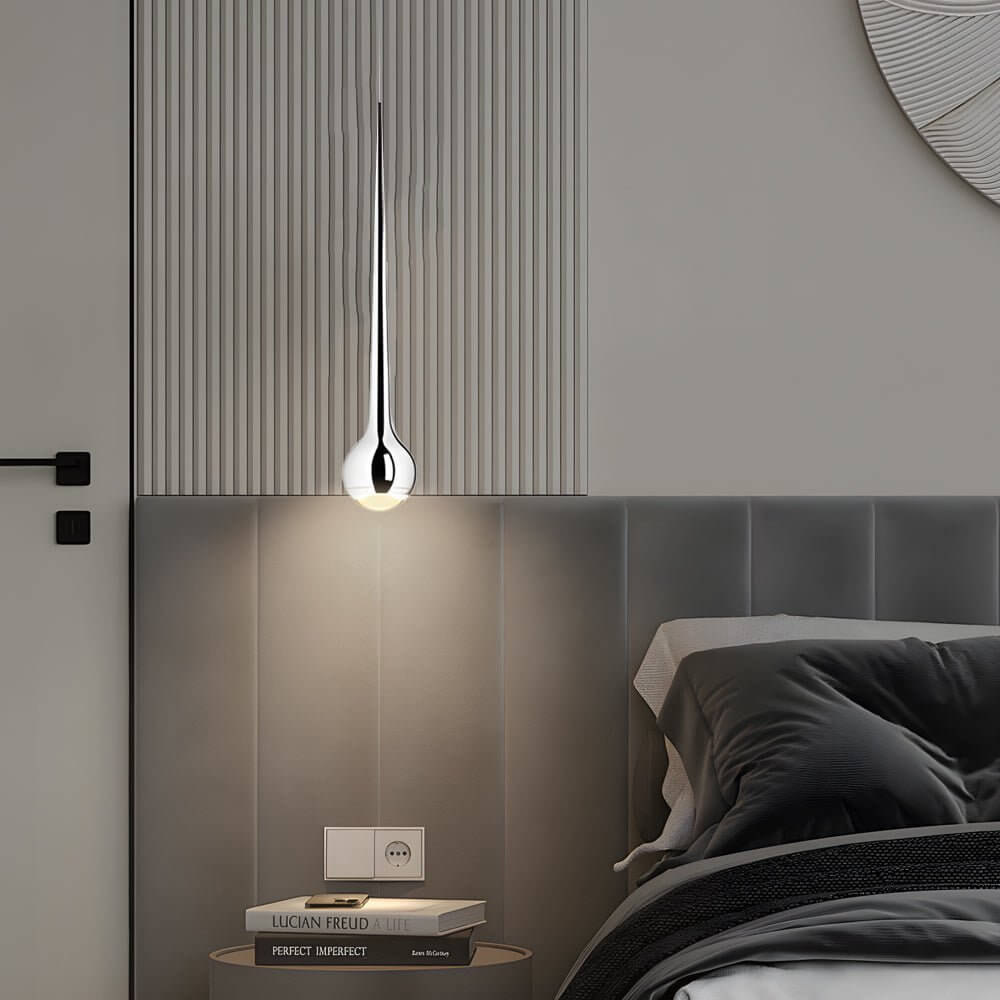 WINDSOR DROPLET POLISHED METAL LED PENDANT