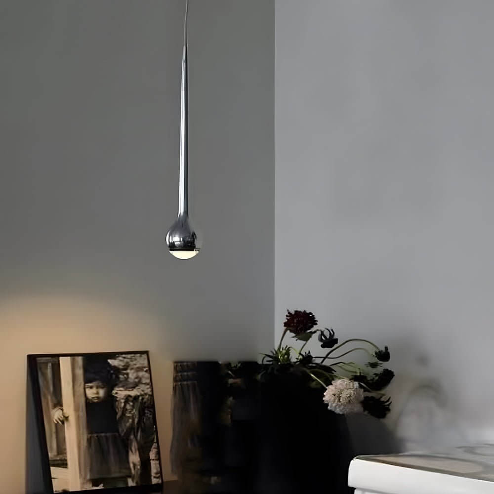 WINDSOR DROPLET POLISHED METAL LED PENDANT