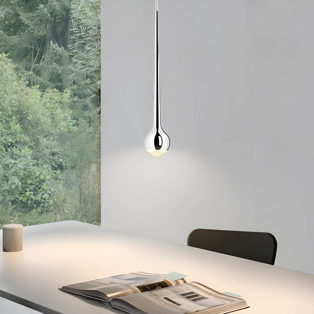 WINDSOR DROPLET POLISHED METAL LED PENDANT