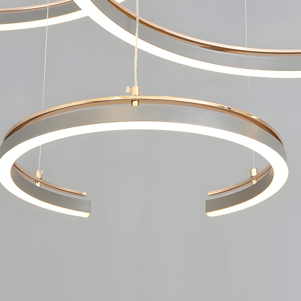 RAVENHURST MODERN CIRCULAR C-SHAPE SUSPENSION LIGHTING