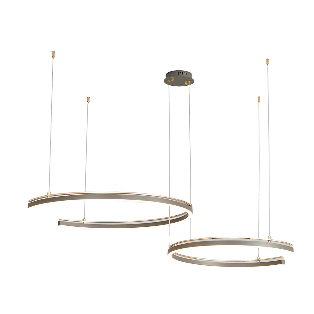 RAVENHURST MODERN CIRCULAR C-SHAPE SUSPENSION LIGHTING